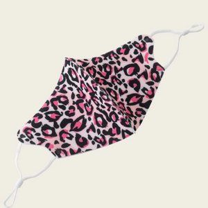Pink Cheetah Print Soft Face Mask Cotton